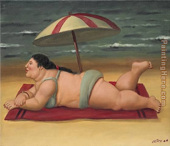 Fernando Botero The Beach